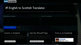 What Scotranslate.com website looked like in 2020 (4 years ago)