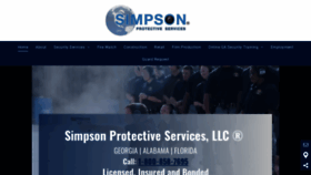What Simpsonprotectiveservices.com website looked like in 2020 (4 years ago)
