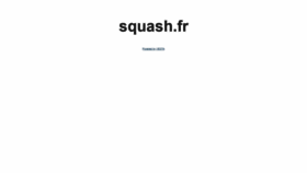 What Squash.fr website looked like in 2020 (4 years ago)