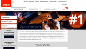 What Stroeerdigital.de website looked like in 2020 (4 years ago)