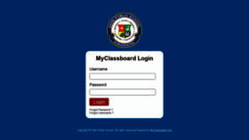 What Sps.myclassboard.com website looked like in 2020 (4 years ago)
