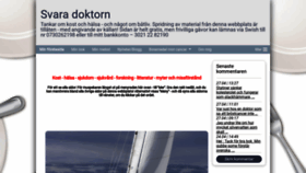 What Svaradoktorn.se website looked like in 2020 (4 years ago)