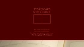 What Storyboardnotebook.com website looked like in 2020 (4 years ago)