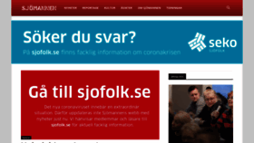 What Sjomannen.se website looked like in 2020 (4 years ago)