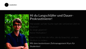 What Studizeiten.de website looked like in 2020 (4 years ago)