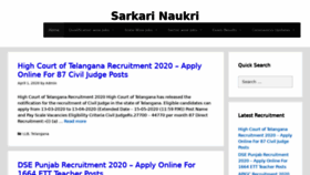 What Sarkarinaukriupdates.in website looked like in 2020 (4 years ago)
