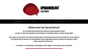 What Sprachenlust.de website looked like in 2020 (6 years ago)