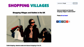 What Shopping-villages.co.uk website looked like in 2020 (3 years ago)