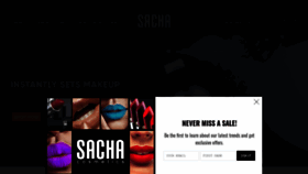 What Sachacosmetics.com website looked like in 2020 (3 years ago)