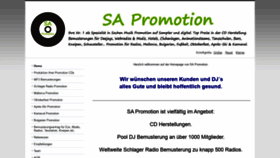 What Sa-promotion.de website looked like in 2020 (4 years ago)