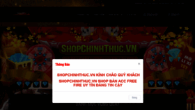 What Shopchinhthuc.vn website looked like in 2020 (4 years ago)