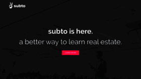 What Subto.com website looked like in 2020 (4 years ago)
