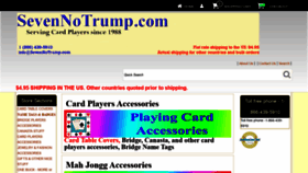 What Sevennotrump.com website looked like in 2020 (4 years ago)