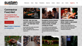 What Sustainweb.org website looked like in 2020 (4 years ago)