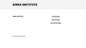 What Sinhainstitute.com website looked like in 2020 (4 years ago)