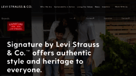 What Signaturebylevistrauss.com website looked like in 2020 (3 years ago)