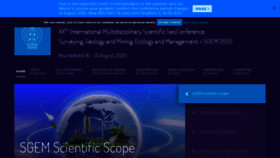 What Sgem.org website looked like in 2020 (4 years ago)