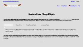 What Southafricancheapflights.com website looked like in 2020 (4 years ago)