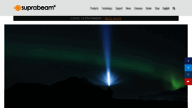 What Suprabeam.com website looked like in 2020 (4 years ago)