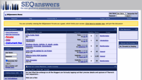What Seqanswers.com website looked like in 2020 (4 years ago)