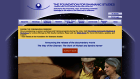 What Shamanism.org website looked like in 2020 (4 years ago)