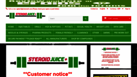 What Steroidjuiceplus1.net website looked like in 2020 (3 years ago)
