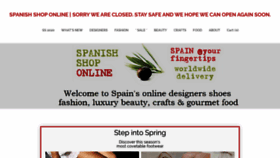 What Spanishoponline.com website looked like in 2020 (5 years ago)