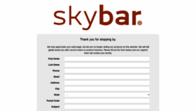 What Skybarhome.com website looked like in 2020 (4 years ago)