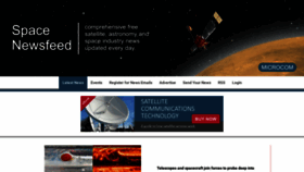 What Spacenewsfeed.com website looked like in 2020 (4 years ago)