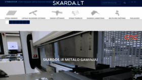 What Skarda.lt website looked like in 2020 (4 years ago)