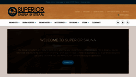 What Superiorsaunas.com website looked like in 2020 (4 years ago)