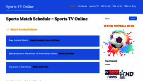 What Sportstvon.com website looked like in 2020 (4 years ago)