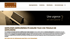 What Serruriers-serrurerie.fr website looked like in 2020 (3 years ago)