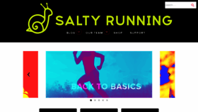 What Saltyrunning.com website looked like in 2020 (3 years ago)