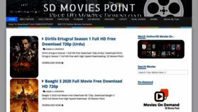 What Sdmoviespoint.vip website looked like in 2020 (4 years ago)