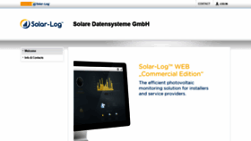 What Solarlog-web.co.uk website looked like in 2020 (4 years ago)