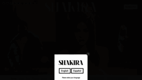 What Shakira.com website looked like in 2020 (3 years ago)