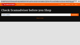What Scamadviser.com website looked like in 2020 (4 years ago)