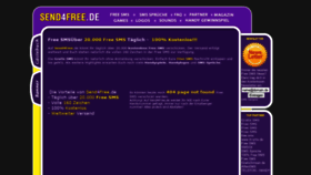 What Send4free.de website looked like in 2020 (4 years ago)