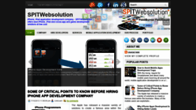 What Spitwebsolution.blogspot.com website looked like in 2020 (4 years ago)