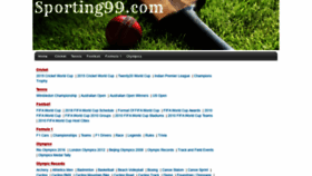 What Sporting99.com website looked like in 2020 (3 years ago)