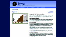 What Stykz.net website looked like in 2020 (3 years ago)