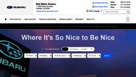 What Sandiegosubaru.com website looked like in 2020 (4 years ago)