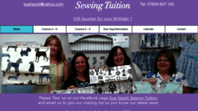 What Sewing-tuition.co.uk website looked like in 2020 (4 years ago)