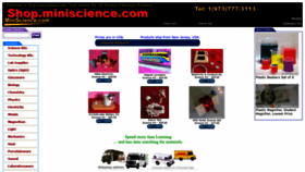 What Shop.miniscience.com website looked like in 2020 (3 years ago)