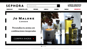 What Sephora.com.mx website looked like in 2020 (3 years ago)