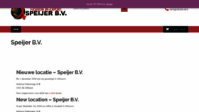 What Speijerbv.nl website looked like in 2020 (4 years ago)