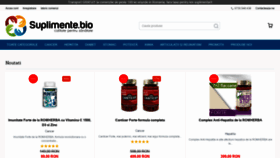 What Suplimente.bio website looked like in 2020 (5 years ago)