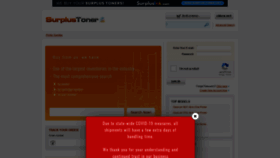 What Surplustoner.com website looked like in 2020 (3 years ago)