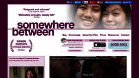 What Somewherebetweenmovie.com website looked like in 2020 (3 years ago)